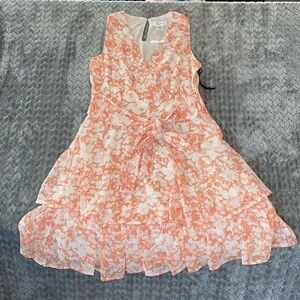 Japna Sleeveless‎ Tiered Ruffle Mini Dress.  Size Small.